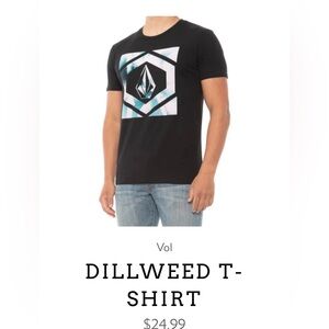 Volcom Stone Box Logo Men's 100% Cotton
Black T-Shirt  Size XL
